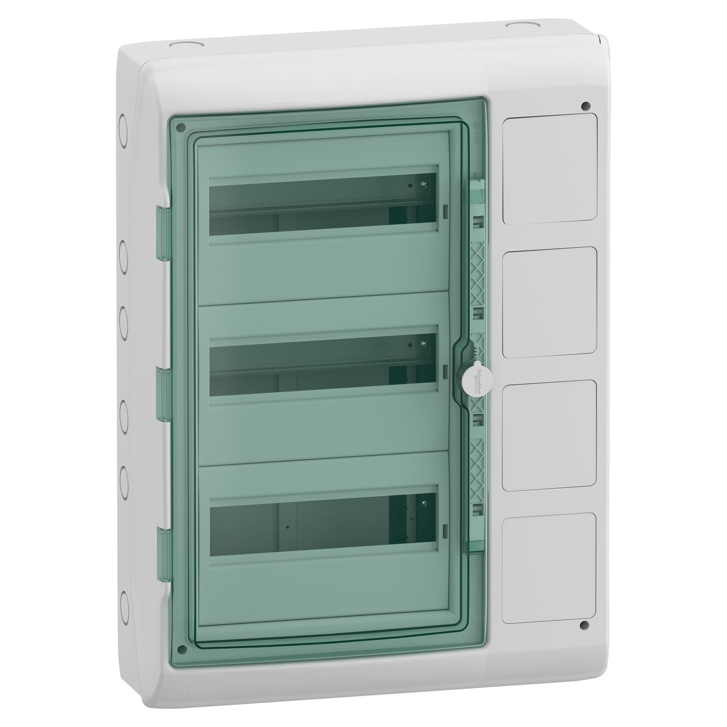 SCHNEIDER ELECTRIC - Quadro parete Mureva Enclosures IP65 + interfaccia 3 file 36 moduli 4 aperture