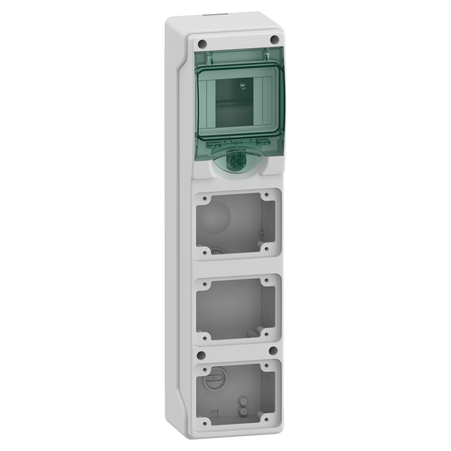 SCHNEIDER ELECTRIC - MiniQuadro Mureva Enclosures IP65 4 moduli 3 prese da incasso
