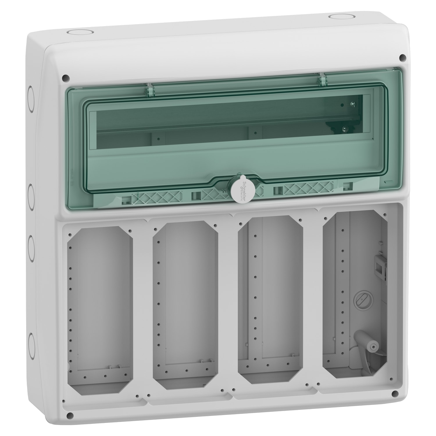 SCHNEIDER ELECTRIC - Quadro Mureva Enclosures IP65 18+1 modulo 4 prese interbloccata Unika