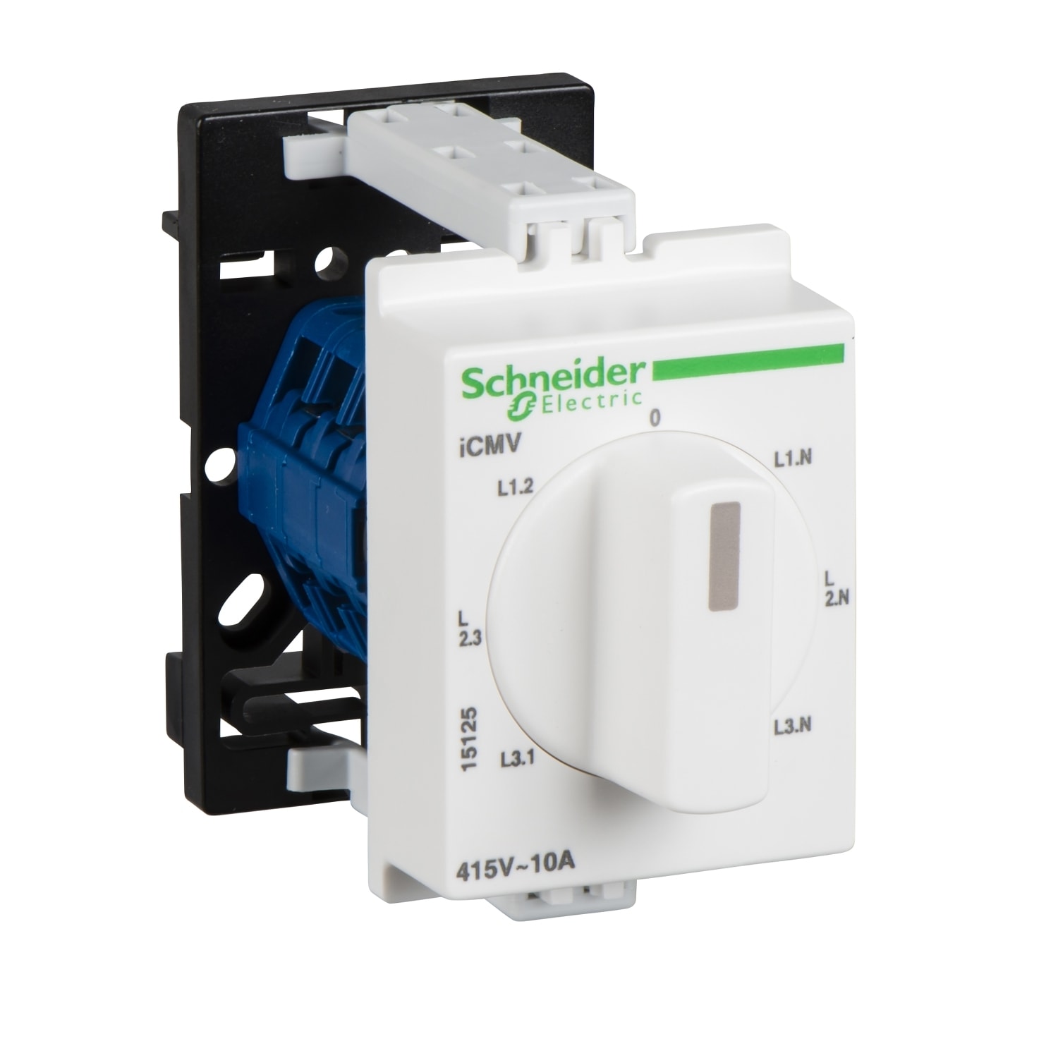 SCHNEIDER ELECTRIC - Commutatore rotativo voltmetrico iCMV - 7 posizioni (3FF e 3FN) - da guida DIN