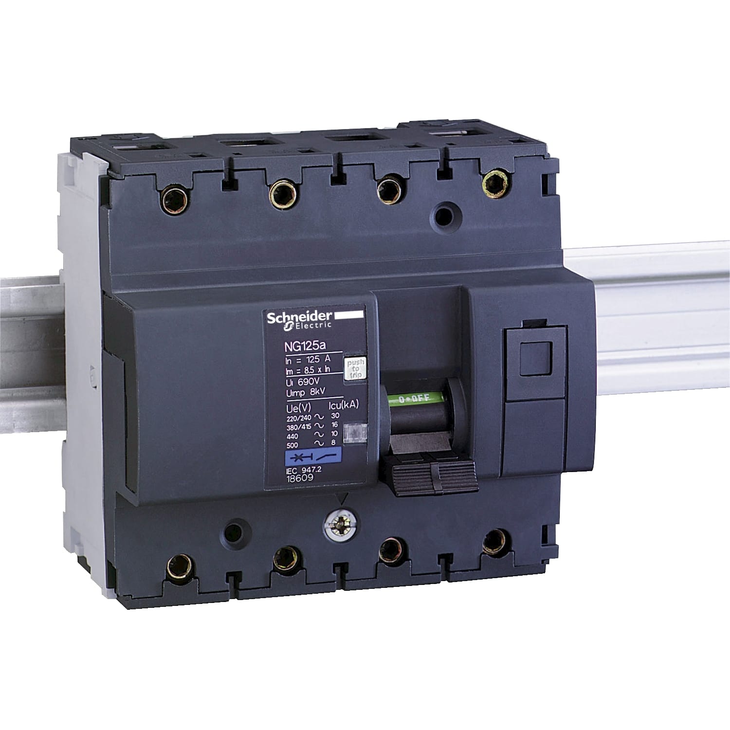 SCHNEIDER ELECTRIC - Interruttore magnetotermico NG125a 4P C 80A 16kA