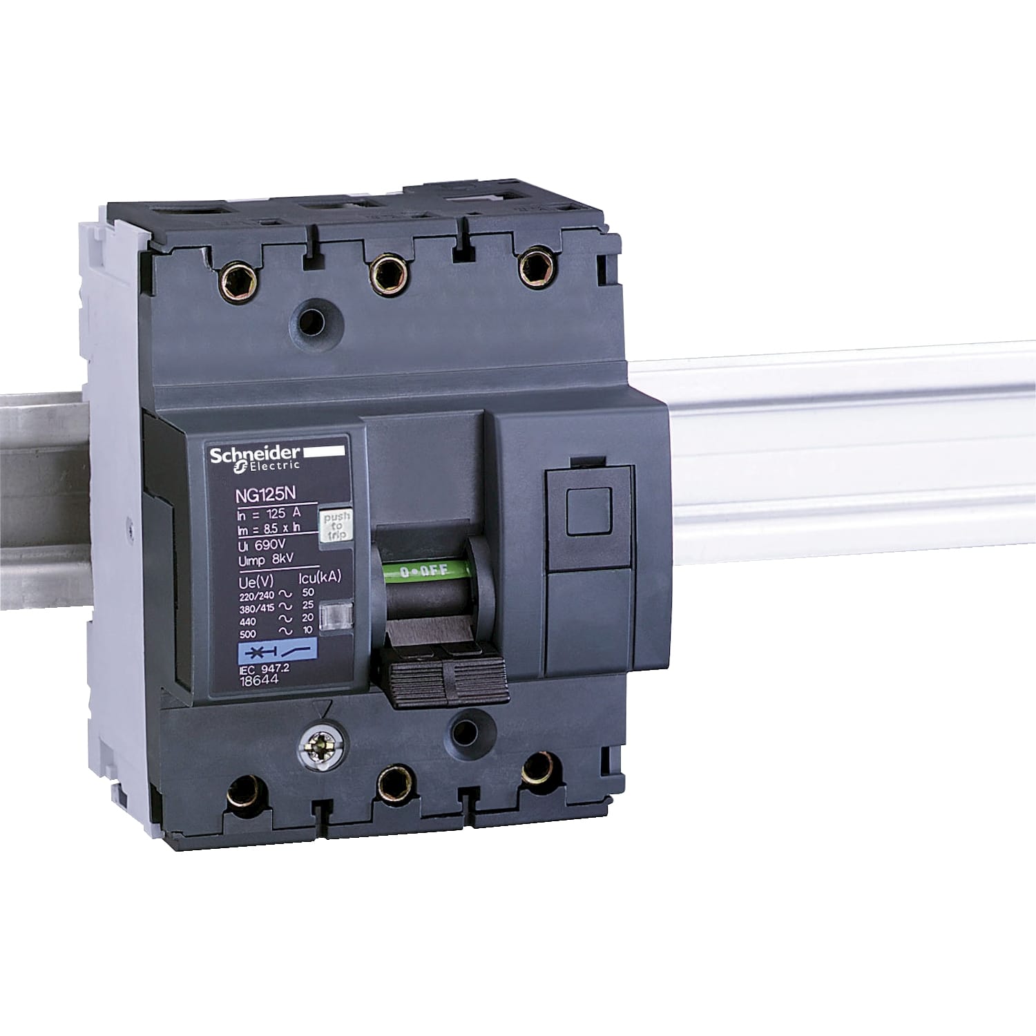SCHNEIDER ELECTRIC - Interruttore magnetotermico NG125N 3P C 80A 25kA
