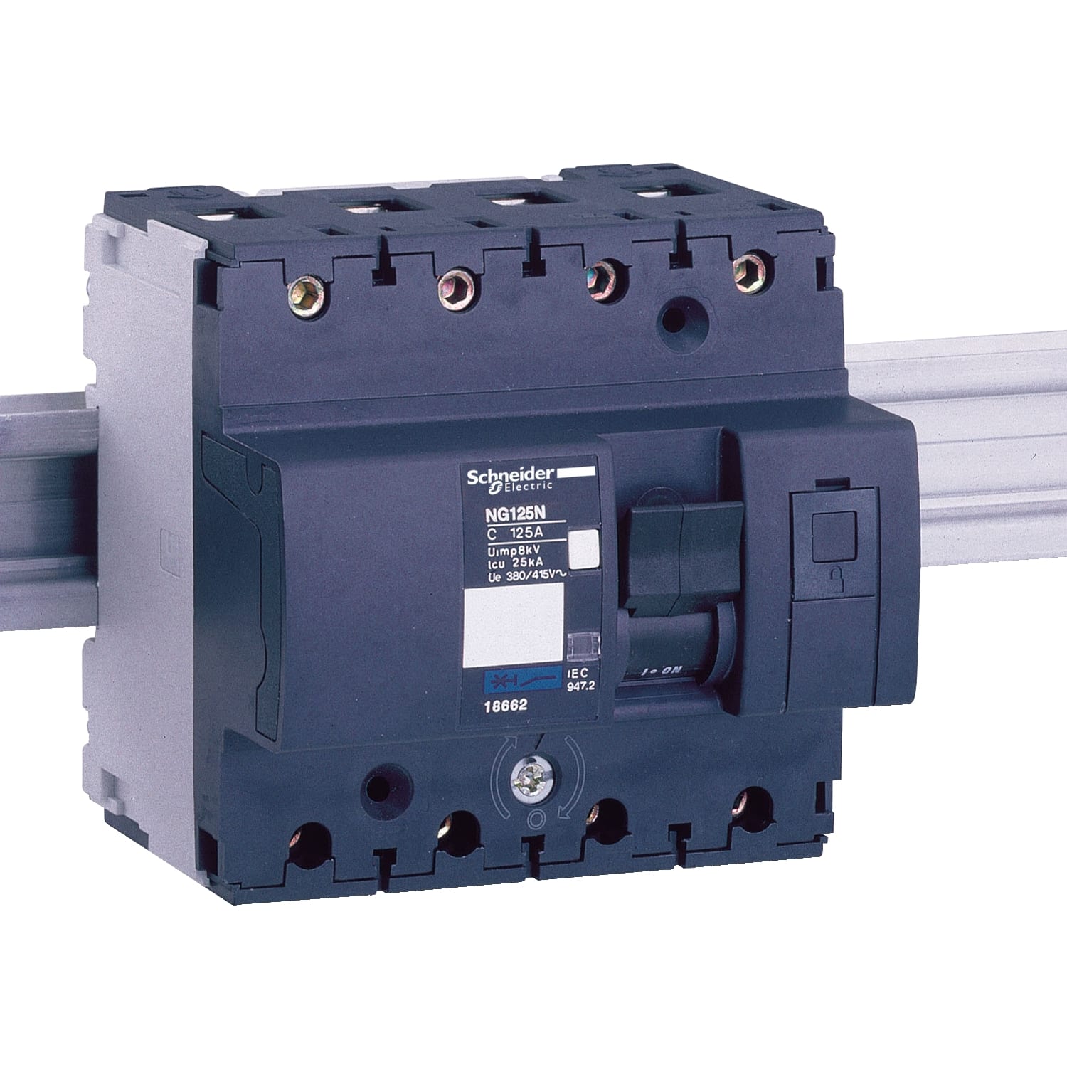 SCHNEIDER ELECTRIC - Interruttore magnetotermico NG125L 4P C 10A 50kA