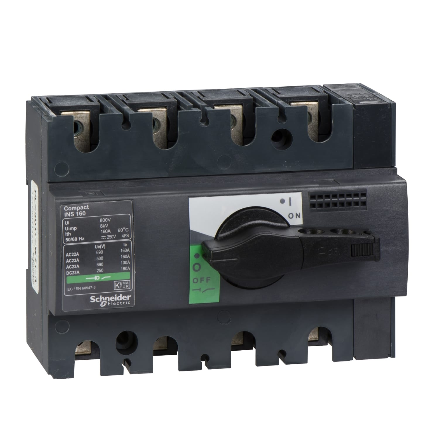 SCHNEIDER ELECTRIC - Interruttore / sezionatore Compact INS160 - 160 A - 4 poli