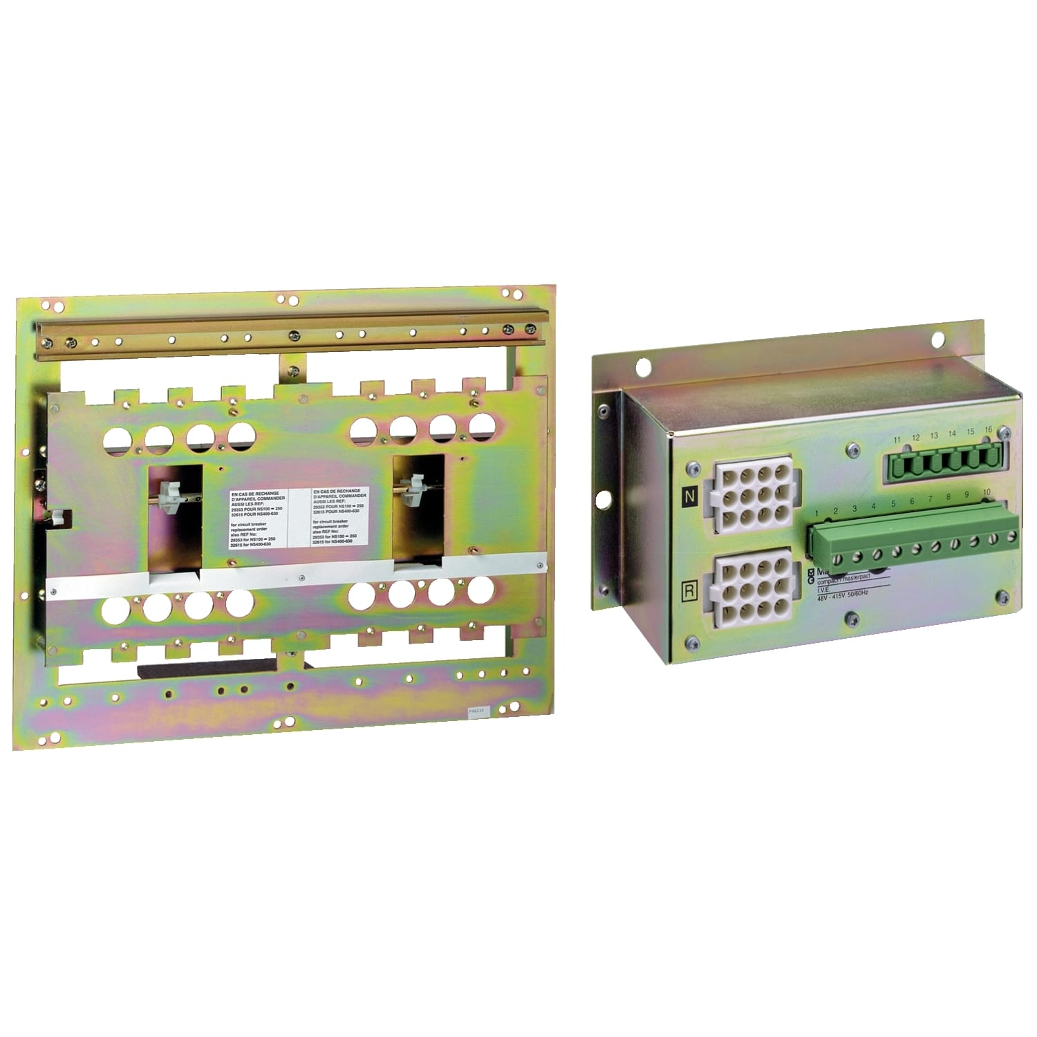 SCHNEIDER ELECTRIC - Piastra base con blocco meccanico ed elettrico - NS100..250