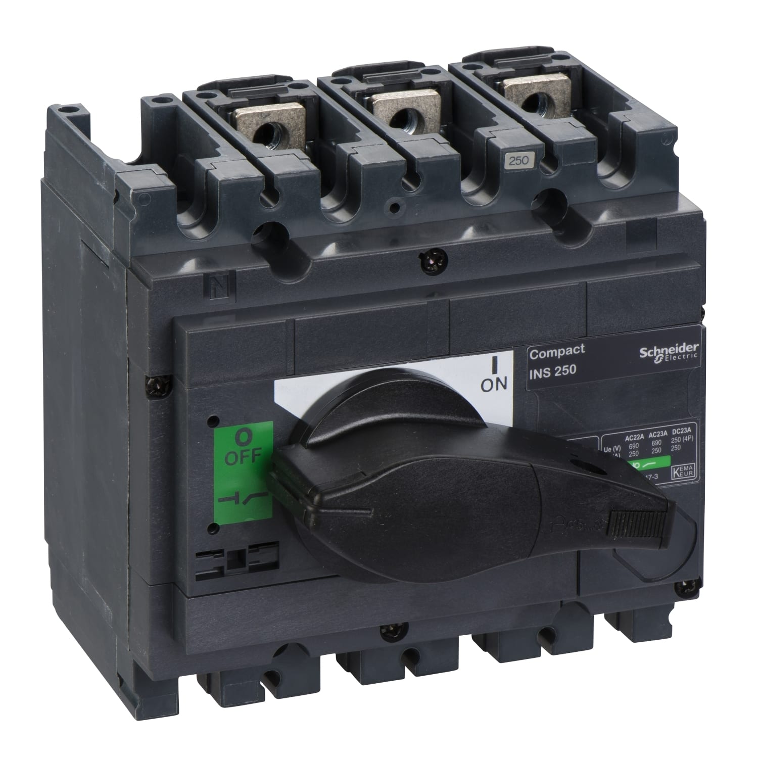 SCHNEIDER ELECTRIC - Interruttore / sezionatore Compact INS250 - 250 A - 3 poli