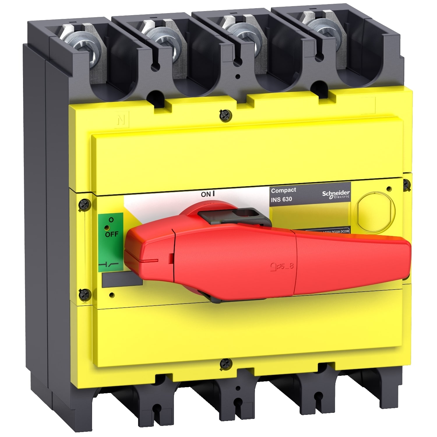 SCHNEIDER ELECTRIC - Interruttore / sezionatore Compact INS630 - 630 A - 4 poli - comando emergenza