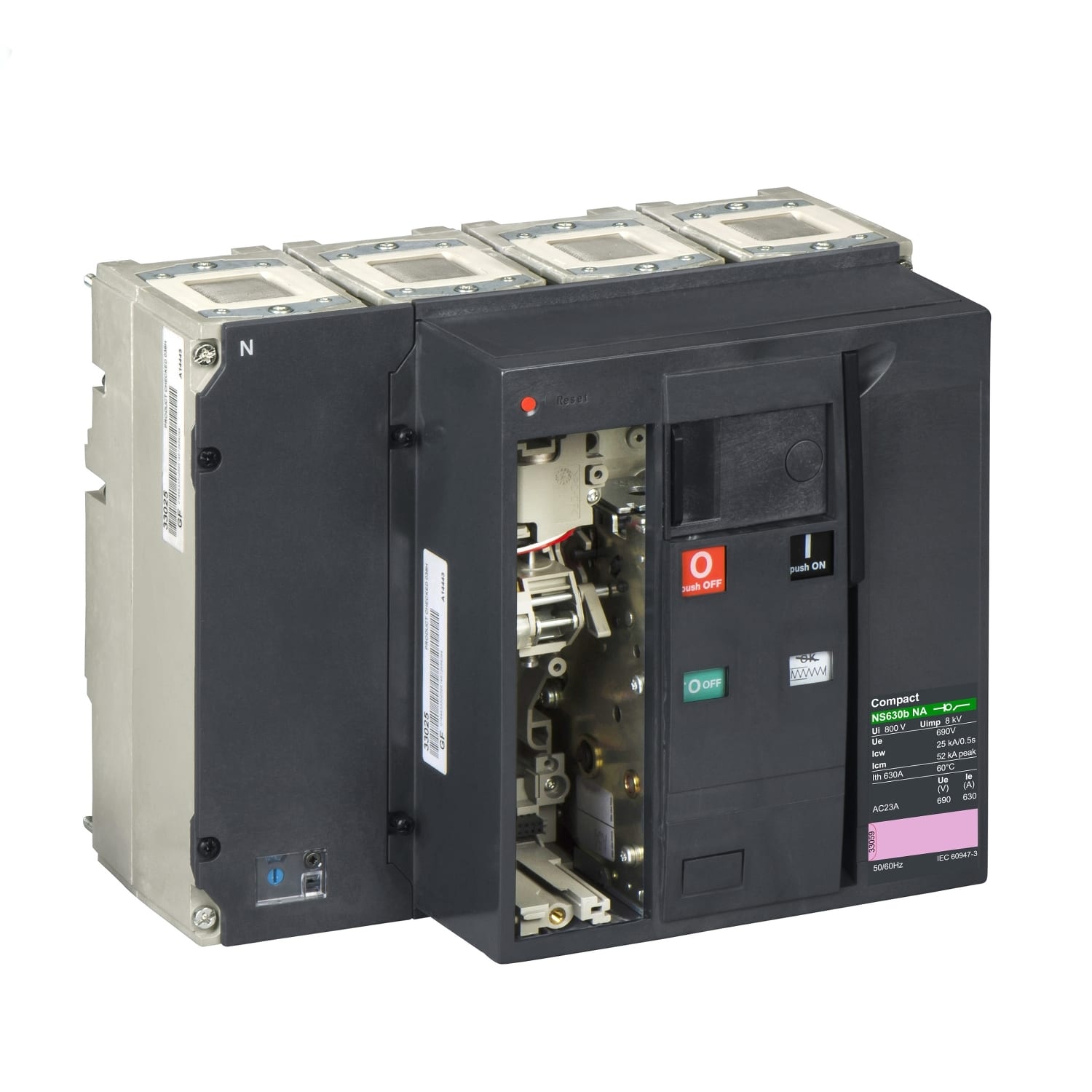 SCHNEIDER ELECTRIC - Sezionatore Compact NS630b NA - 630 A - 4 poli