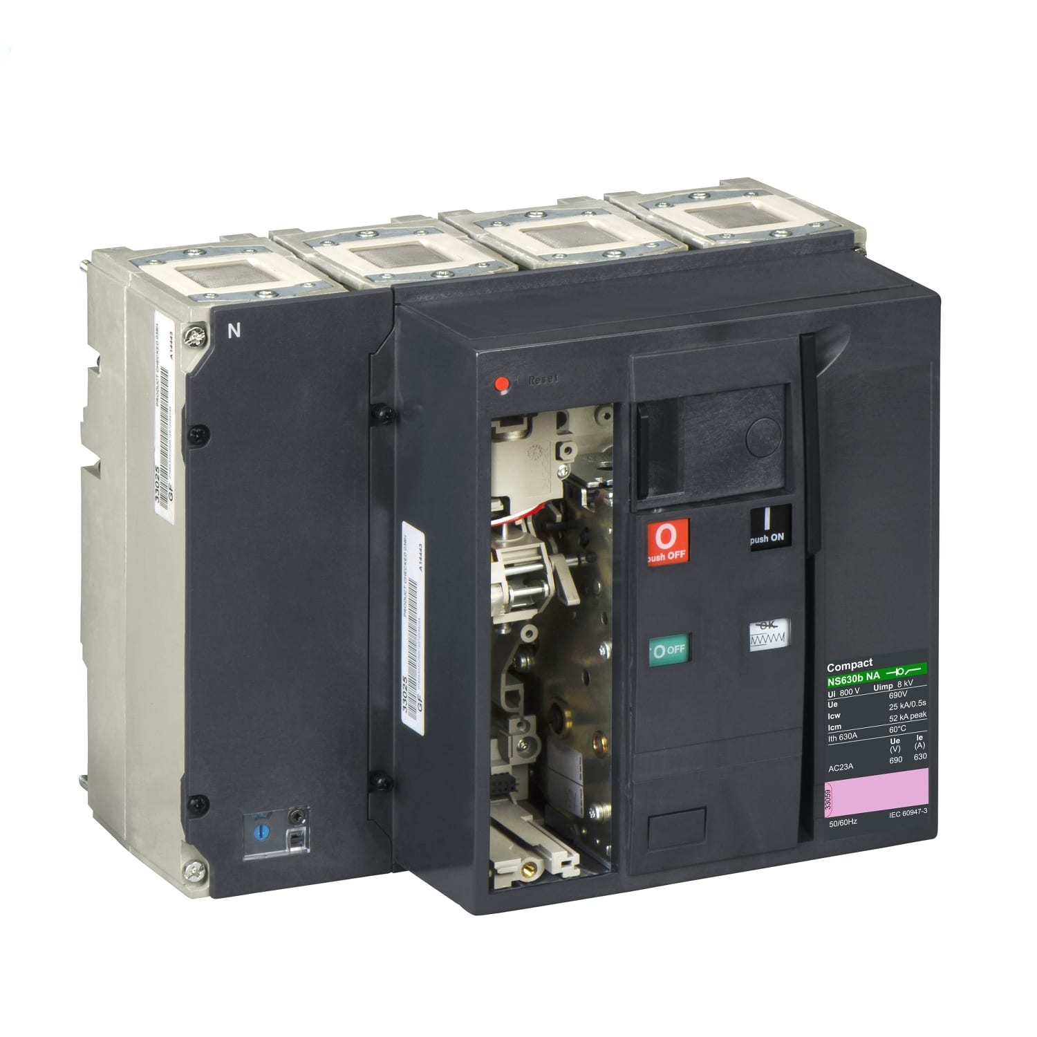 SCHNEIDER ELECTRIC - Sezionatore Compact NS630b NA - 630 A - 4 poli