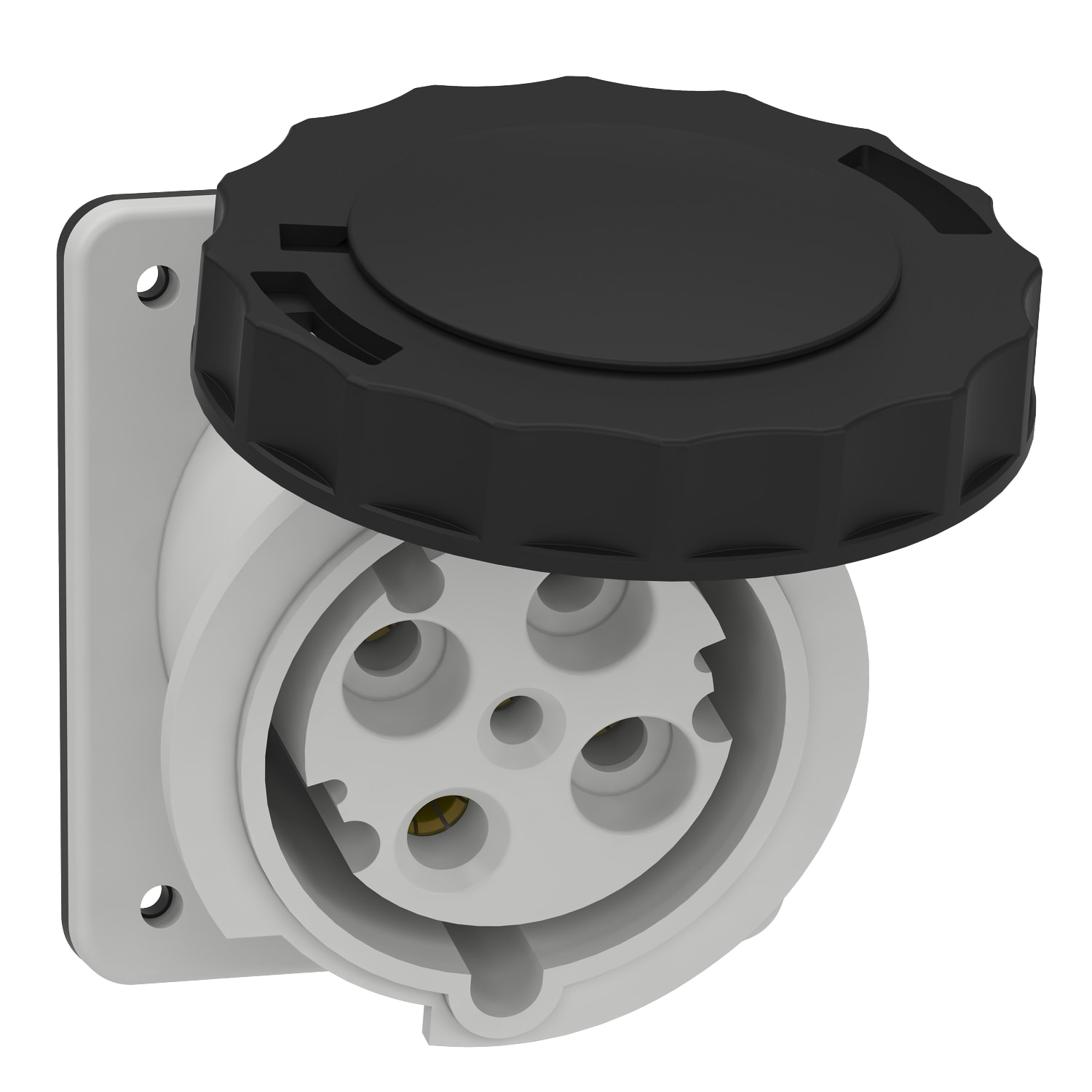 SCHNEIDER ELECTRIC - Presa fissa BT da incasso inclinata IP67 63A 500V 3P+T