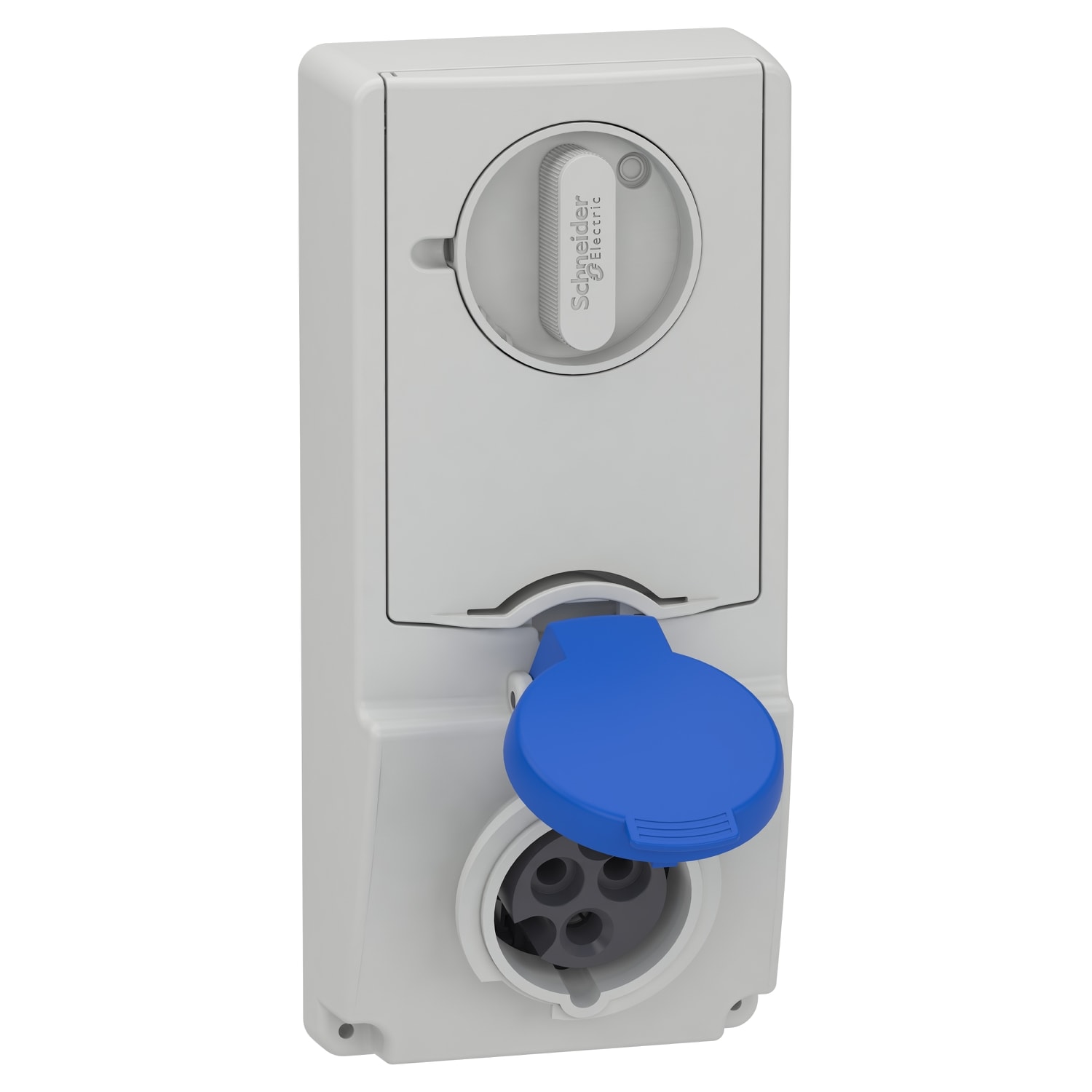 SCHNEIDER ELECTRIC - Presa da incasso interbloccata con fusibile Unika IP44 16A 220V 2P+T