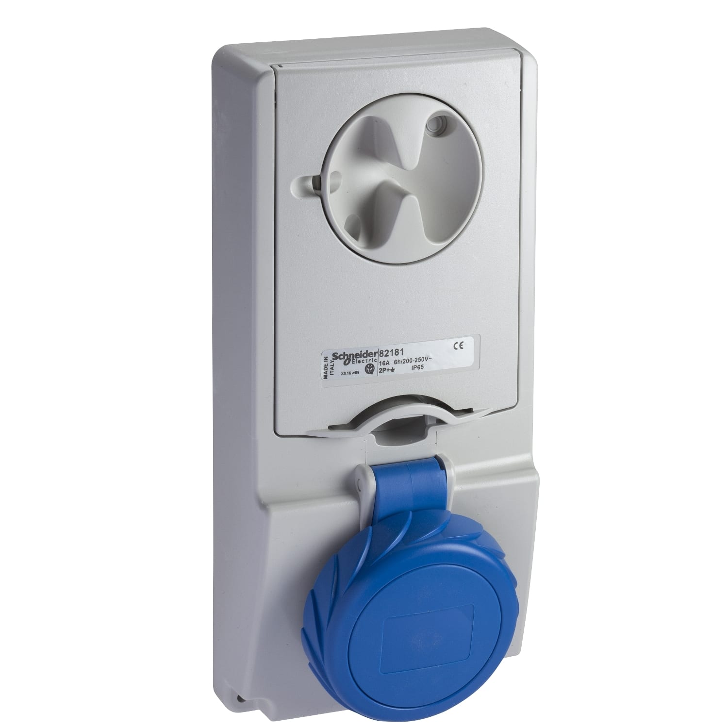 SCHNEIDER ELECTRIC - Presa da incasso interbloccata con fusibile Unika IP65 32A 220V 3P+T