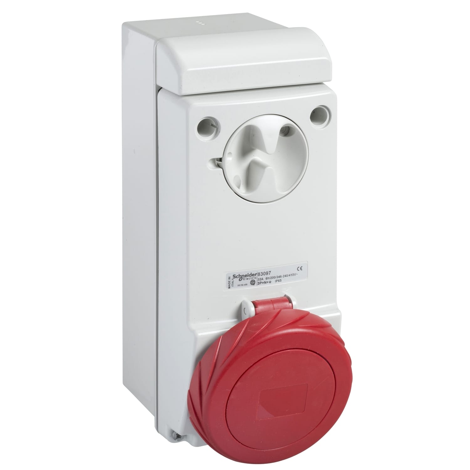 SCHNEIDER ELECTRIC - Presa da parete interbloccata Unika IP65 32A 380V 3P+T