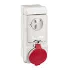 SCHNEIDER ELECTRIC - Presa da parete interbloccata fusibilata Unika IP44 32A 380V 3P+T