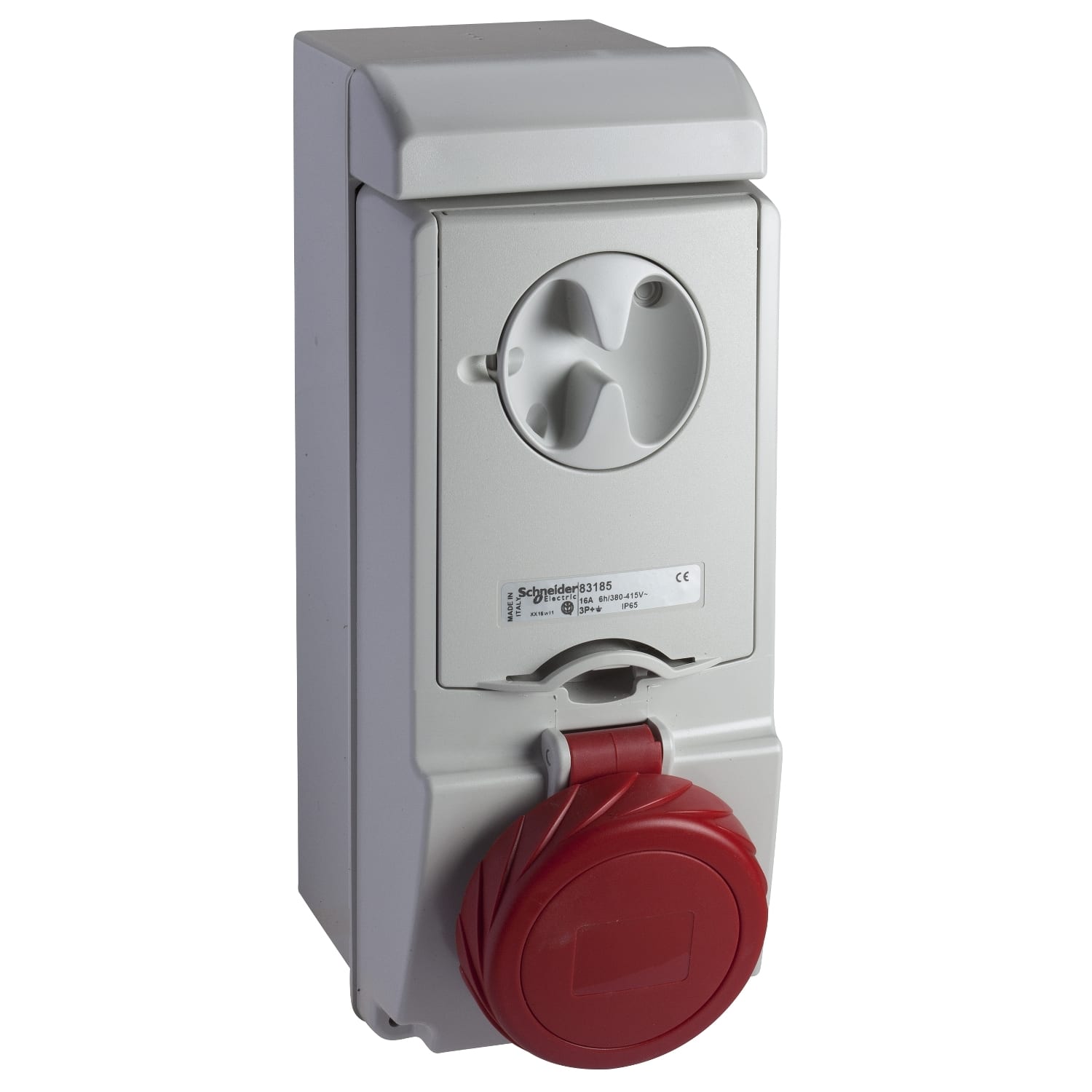 SCHNEIDER ELECTRIC - Presa da parete interbloccata fusibilata Unika IP65 32A 380V 3P+T