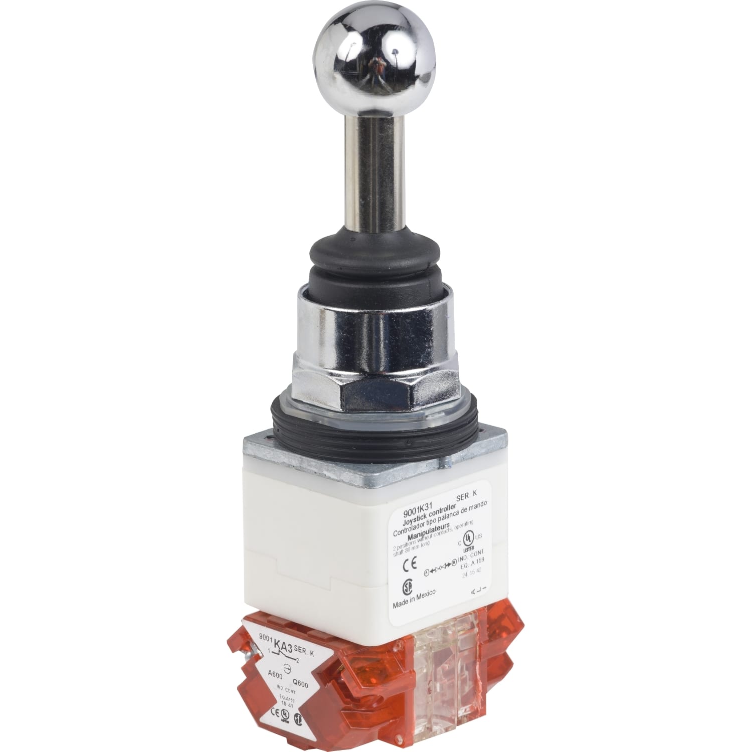 SCHNEIDER ELECTRIC - Joystick - Harmony 9001K,metallo Ø 30 - 2 direzioni - con ritorno al centro - 2NC
