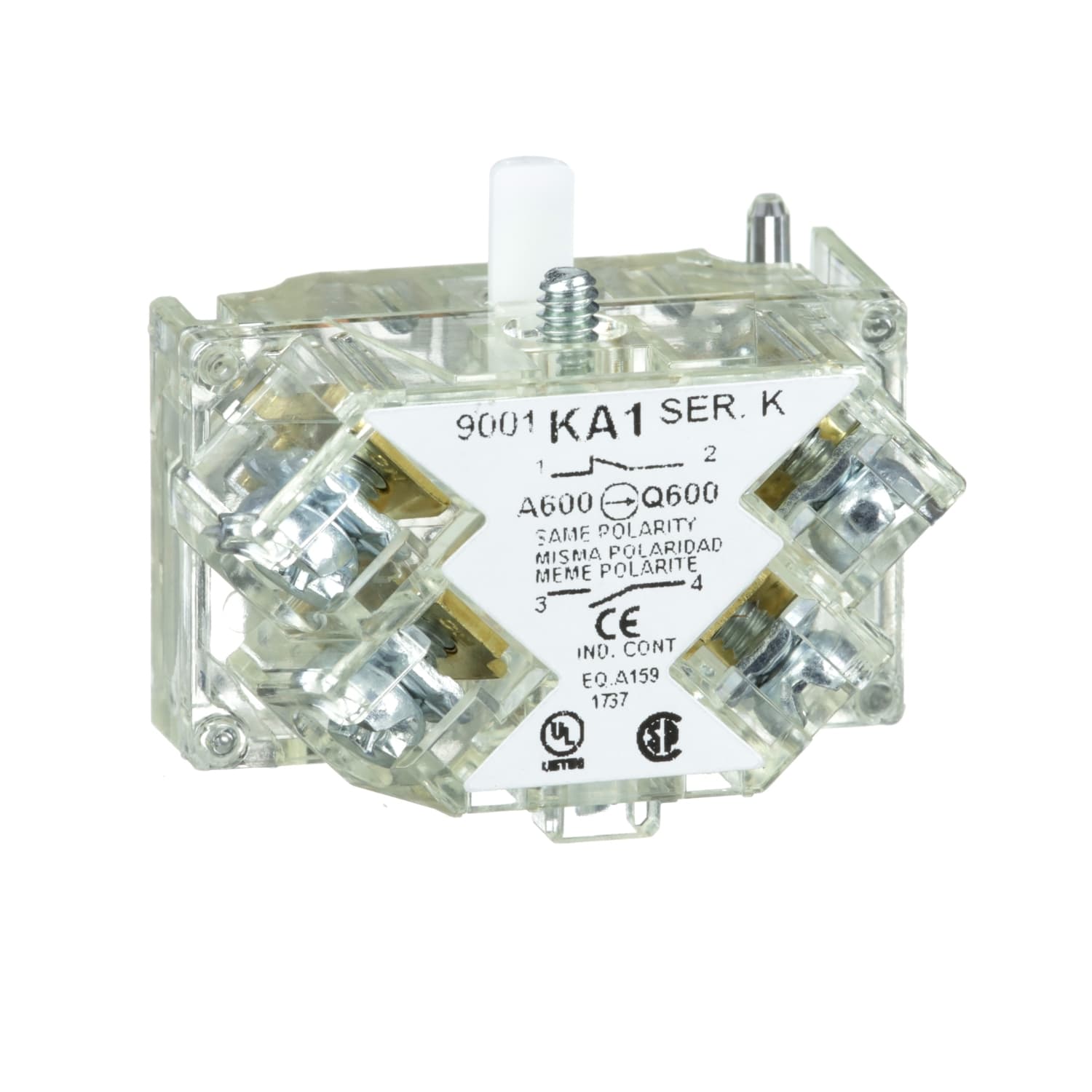 SCHNEIDER ELECTRIC - Blocco contatti - 1 NC/NO STD - lega d'argento