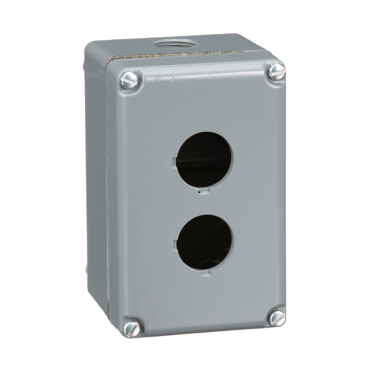 SCHNEIDER ELECTRIC - Pulsantiera neutra - 9001K - alluminio - 2 fori Ø30