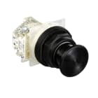 SCHNEIDER ELECTRIC - Pulsante Ø30 - plastica - testa a fungo Ø35mm - nero - 1NC/NO