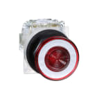 SCHNEIDER ELECTRIC - Pulsante luminoso Ø30 - testa a fungo Ø41mm - rosso - 2 posizioni - 1CO