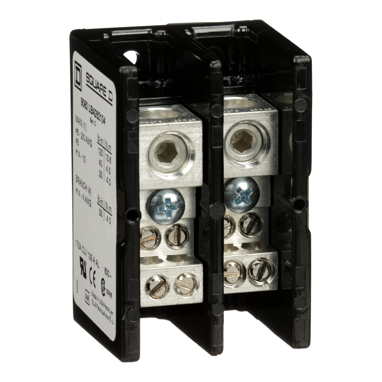 SCHNEIDER ELECTRIC - Blocco di distribuzione alimentazione 600 V 175 A