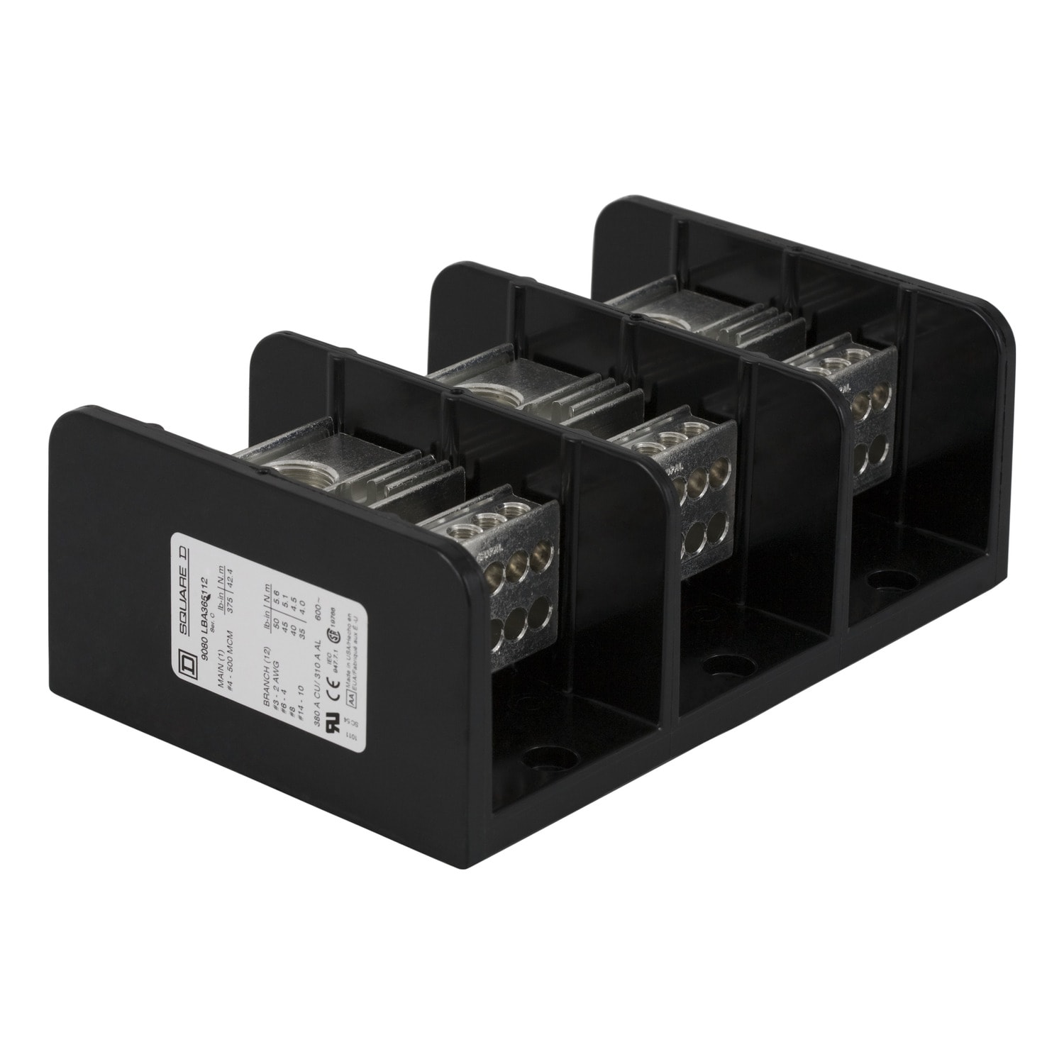 SCHNEIDER ELECTRIC - Blocco di distribuzione alimentazione 600 V 380 A
