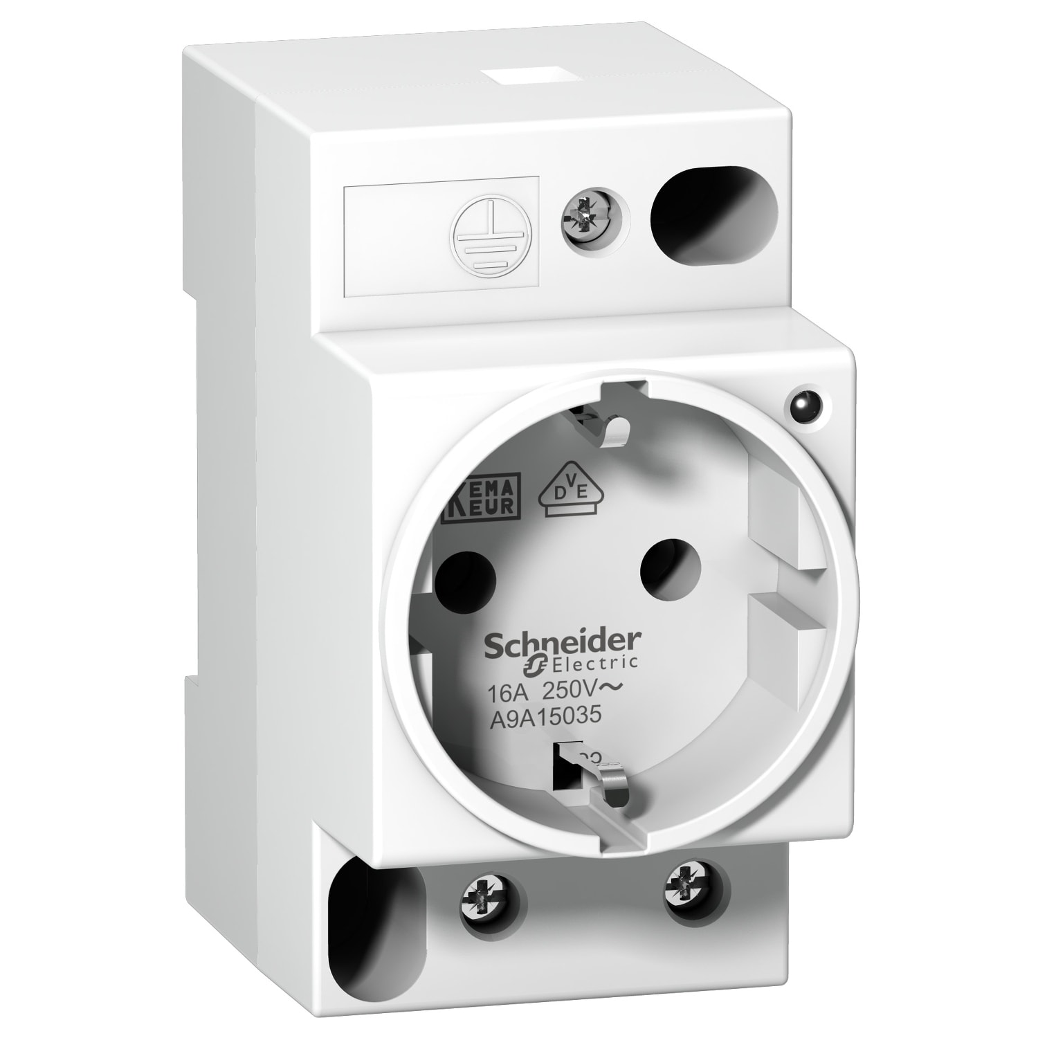 SCHNEIDER ELECTRIC - Presa iPC 2P+T 16A 250Vca tedesca con spia