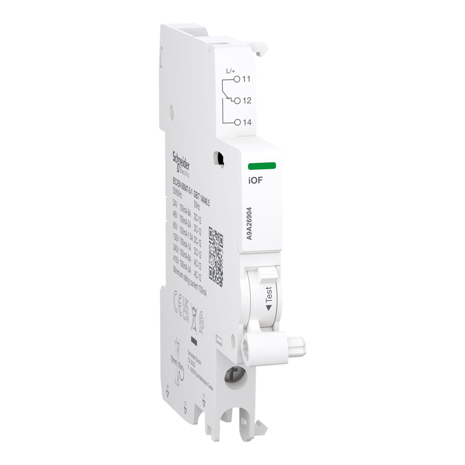 SCHNEIDER ELECTRIC - Contatto ausiliario Acti9 iOF per iC40/iC60/iID/iSW-NA/RCA/ARA