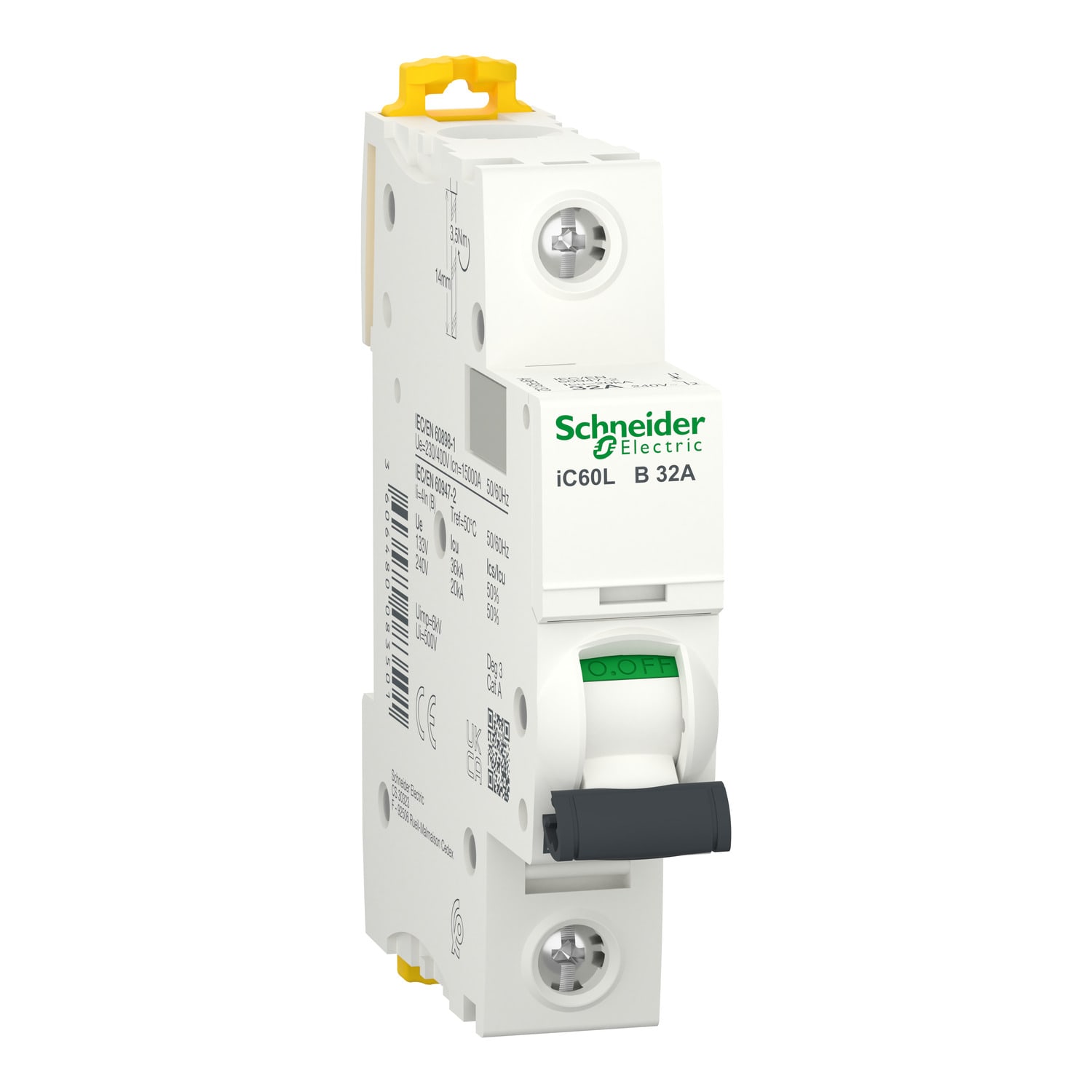 SCHNEIDER ELECTRIC - Interruttore magnetotermico iC60L 1P B 32A 15000A