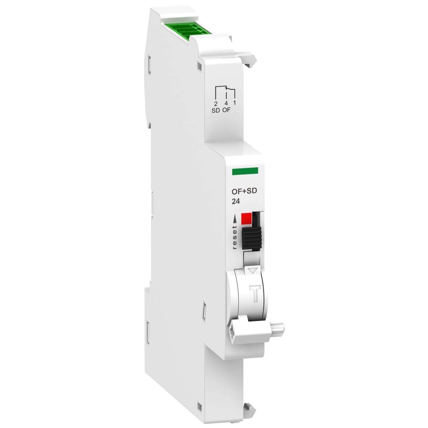 SCHNEIDER ELECTRIC - Contatto segnalazione aperto-chiuso 24Vcc OF+SD24 con Ti24