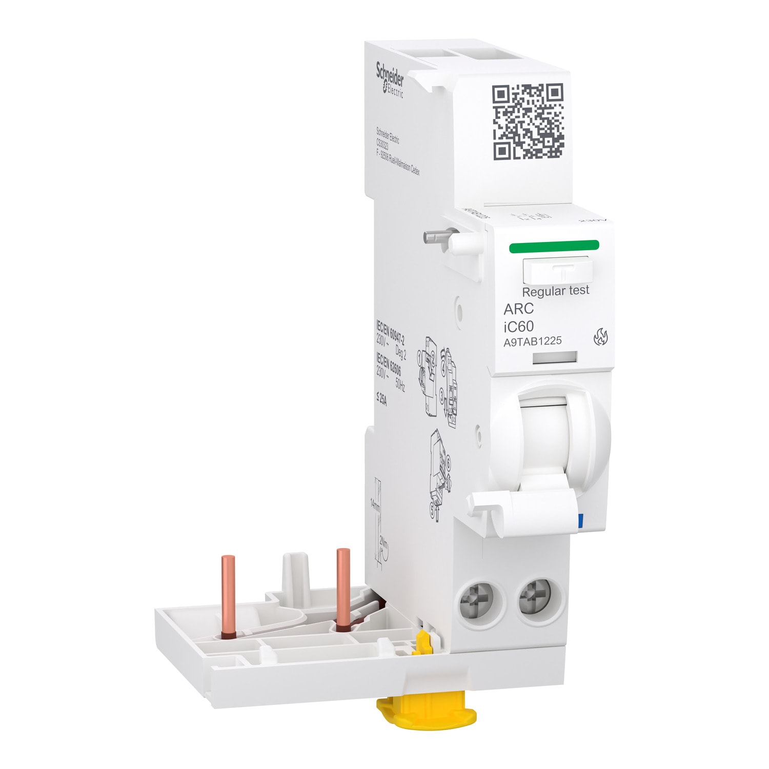 SCHNEIDER ELECTRIC - Blocco addizionale con protezione AFDD, Acti9 ARC iC60, 2P, 25A