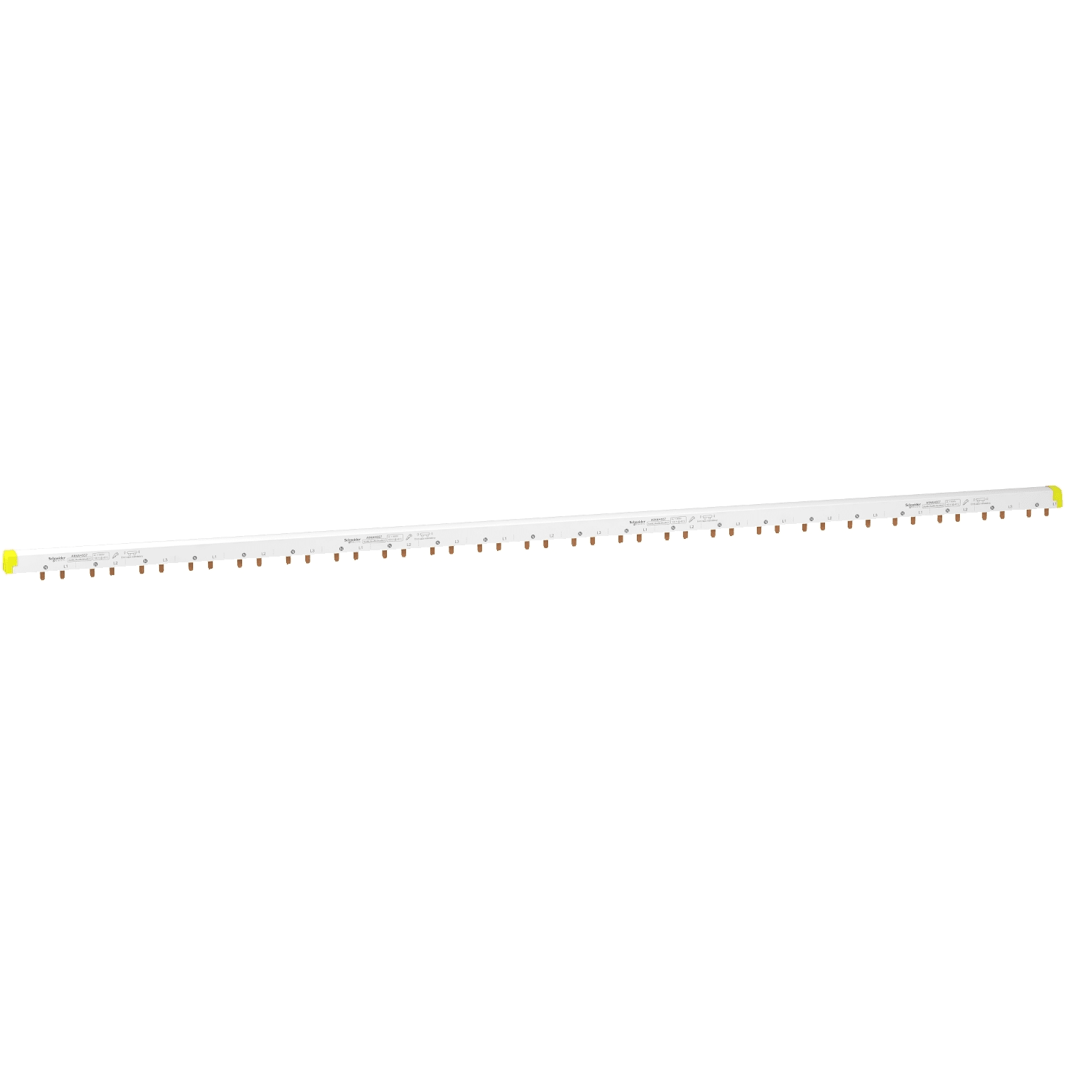 SCHNEIDER ELECTRIC - Accessorio, Acti9, Pettini, Pettine di distribuzione, 3(Aux+1P+N), set da 1, connessione, 57 moduli da 18mm