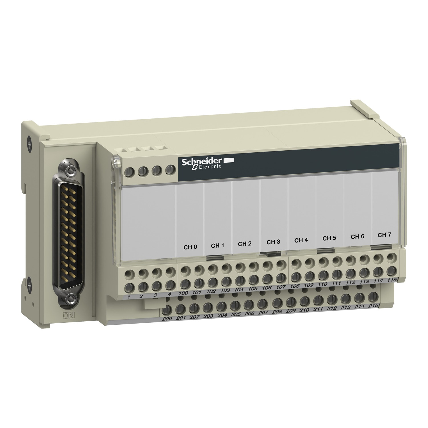 SCHNEIDER ELECTRIC - Sottobase connessione ABE7 - Per la distribuzione di 8 canali analogici