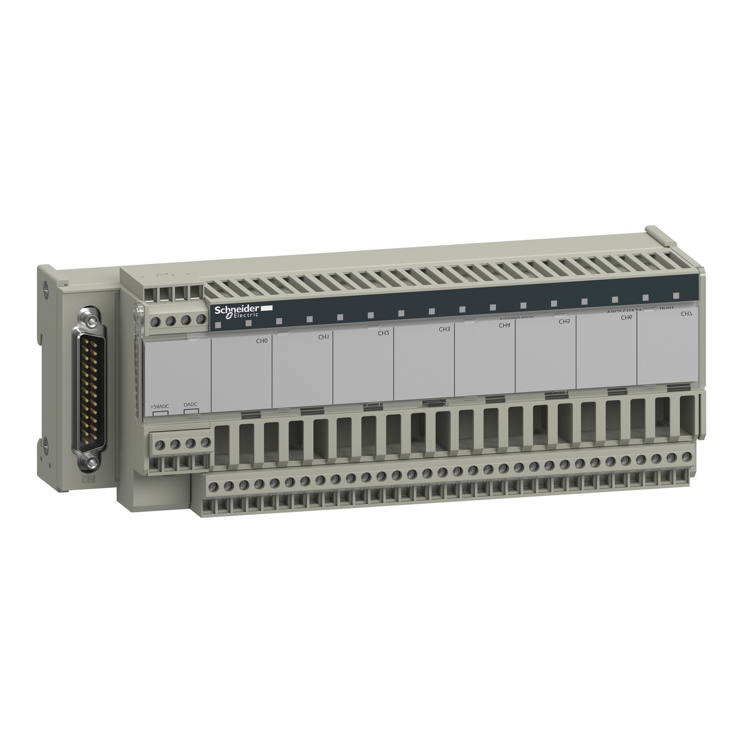 SCHNEIDER ELECTRIC - Sottobase connessione ABE7 - Per distribuzione di 8 canali di ingresso analogici