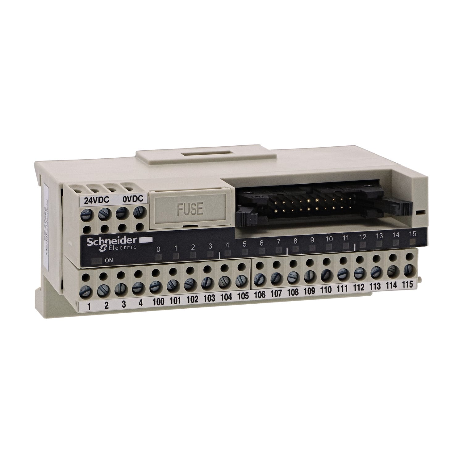 SCHNEIDER ELECTRIC - Sottobase di connessione passiva ABE7 - 16 input o output - LED