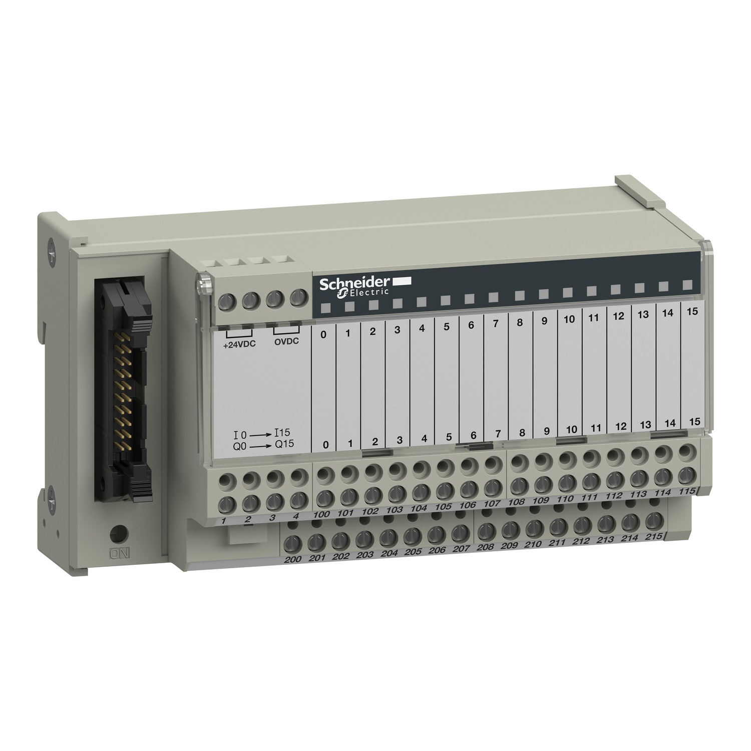 SCHNEIDER ELECTRIC - Sottobase di connessione passiva ABE7 - 16 input o output - LED