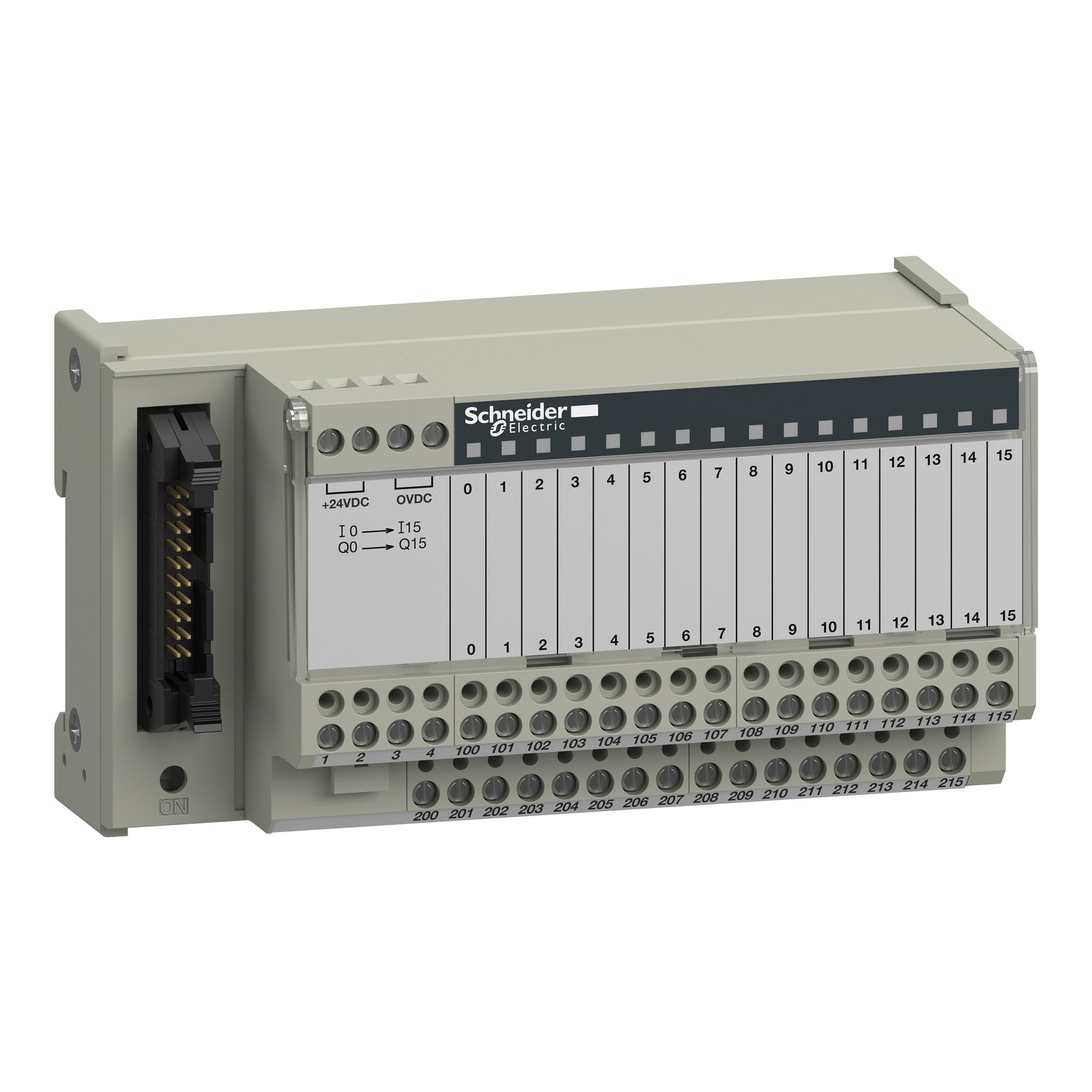 SCHNEIDER ELECTRIC - Sottobase di connessione passiva ABE7 - 16 input o output - LED - Isolatore