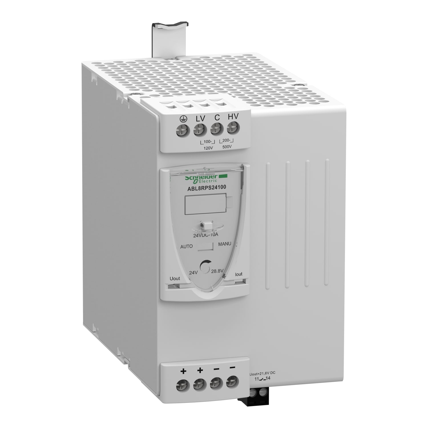 SCHNEIDER ELECTRIC - Alimentatore switching regolato, alimentatore modicon, 1 o 2 fasi, da 100 a 500 V, 24 V, 10 A