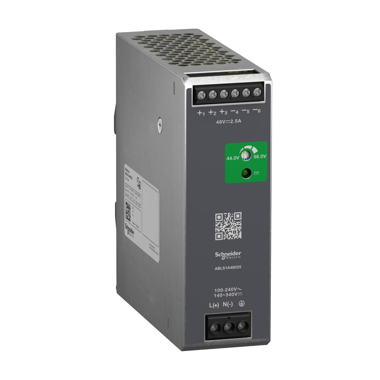 SCHNEIDER ELECTRIC - Alimentazione regolata, da 100 a 240 V CA, 48 V, 2.5 A, monofase, ottimizzata