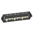 SCHNEIDER ELECTRIC - Piastra con 3 bussole SC duplex colore beige per fibre multimodali OM2/OM3/OM4