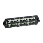 SCHNEIDER ELECTRIC - Piastra con 6 bussole SC duplex colore beige per fibre multimodali OM2/OM3/OM4