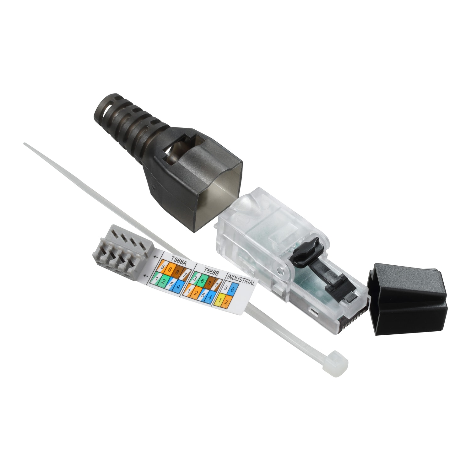 SCHNEIDER ELECTRIC - Plug RJ45 maschio terminabile in campo Actassi - Category 6 - UTP