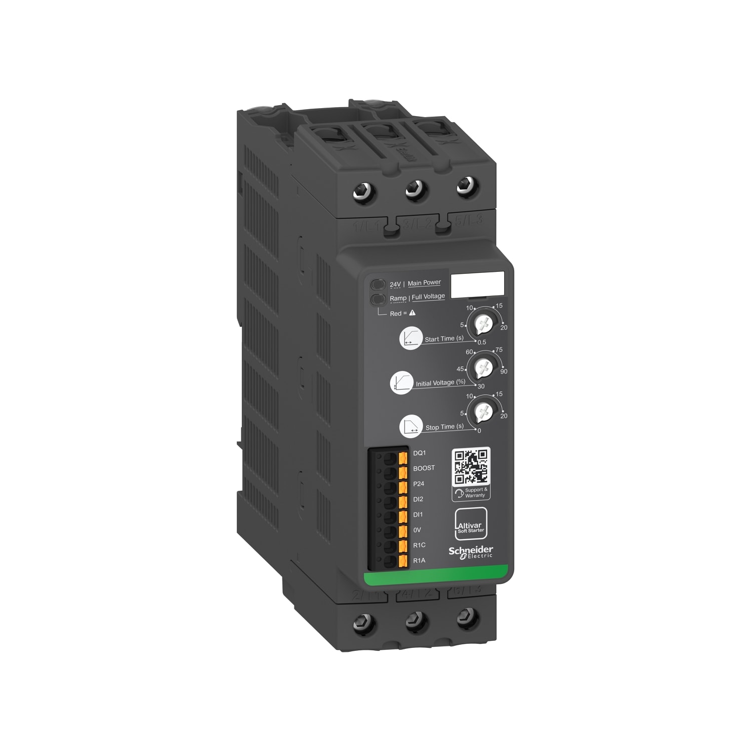 SCHNEIDER ELECTRIC - Avviatore statico Altivar ATS130, 73A, da 200 a 480V CA, alimentazione di controllo 24V CC
