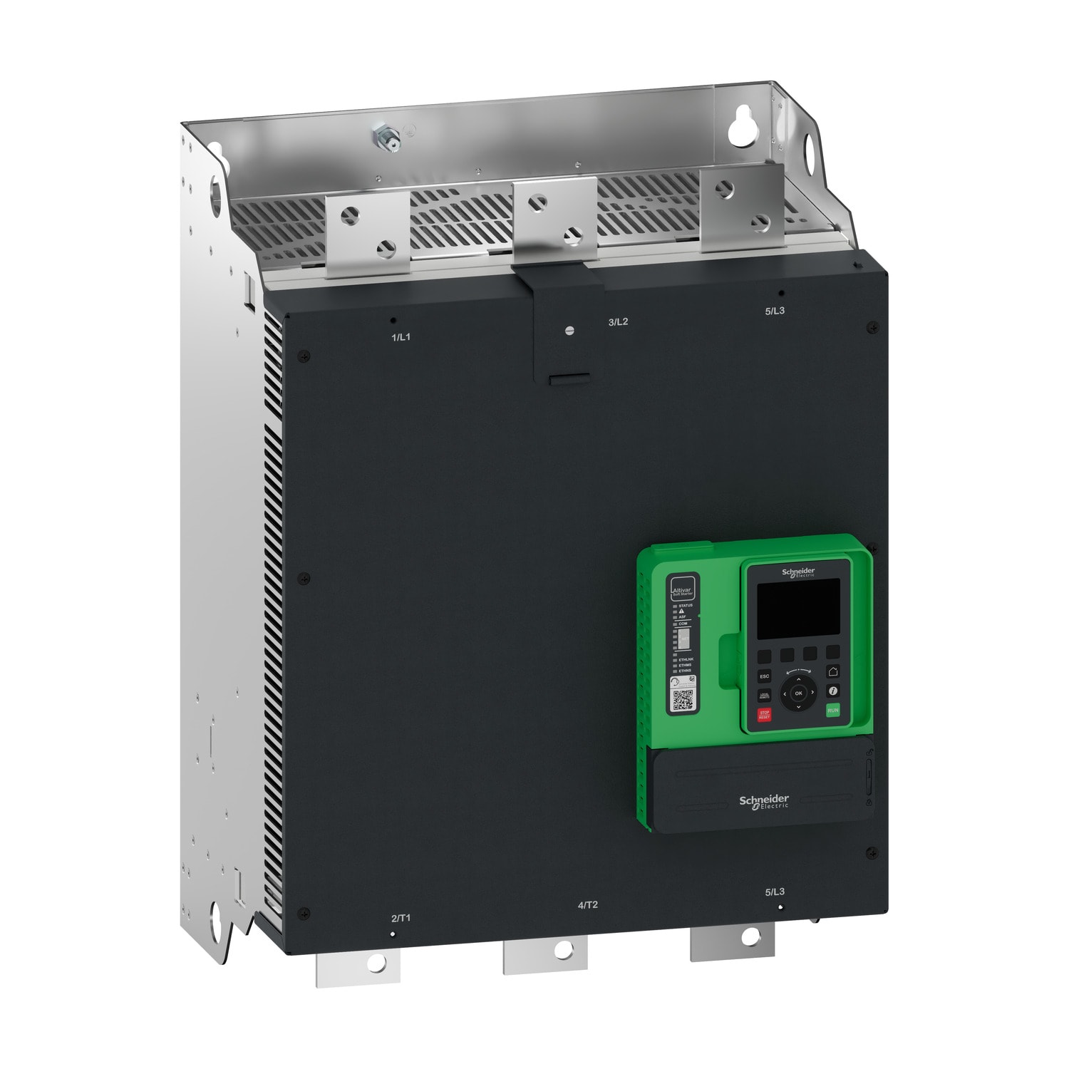 SCHNEIDER ELECTRIC - Avviatore statico Altivar ATS490, 1200A, da 208 a 690V CA, alimentazione di controllo da 110 a 230V CA