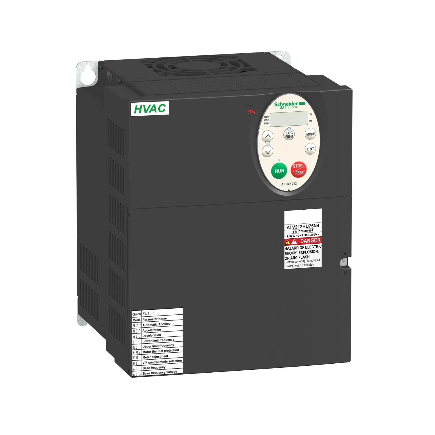 SCHNEIDER ELECTRIC - Variatore di velocità ATV212 - 11 kW - 15 HP - 480 V - trifase - EMC - IP21