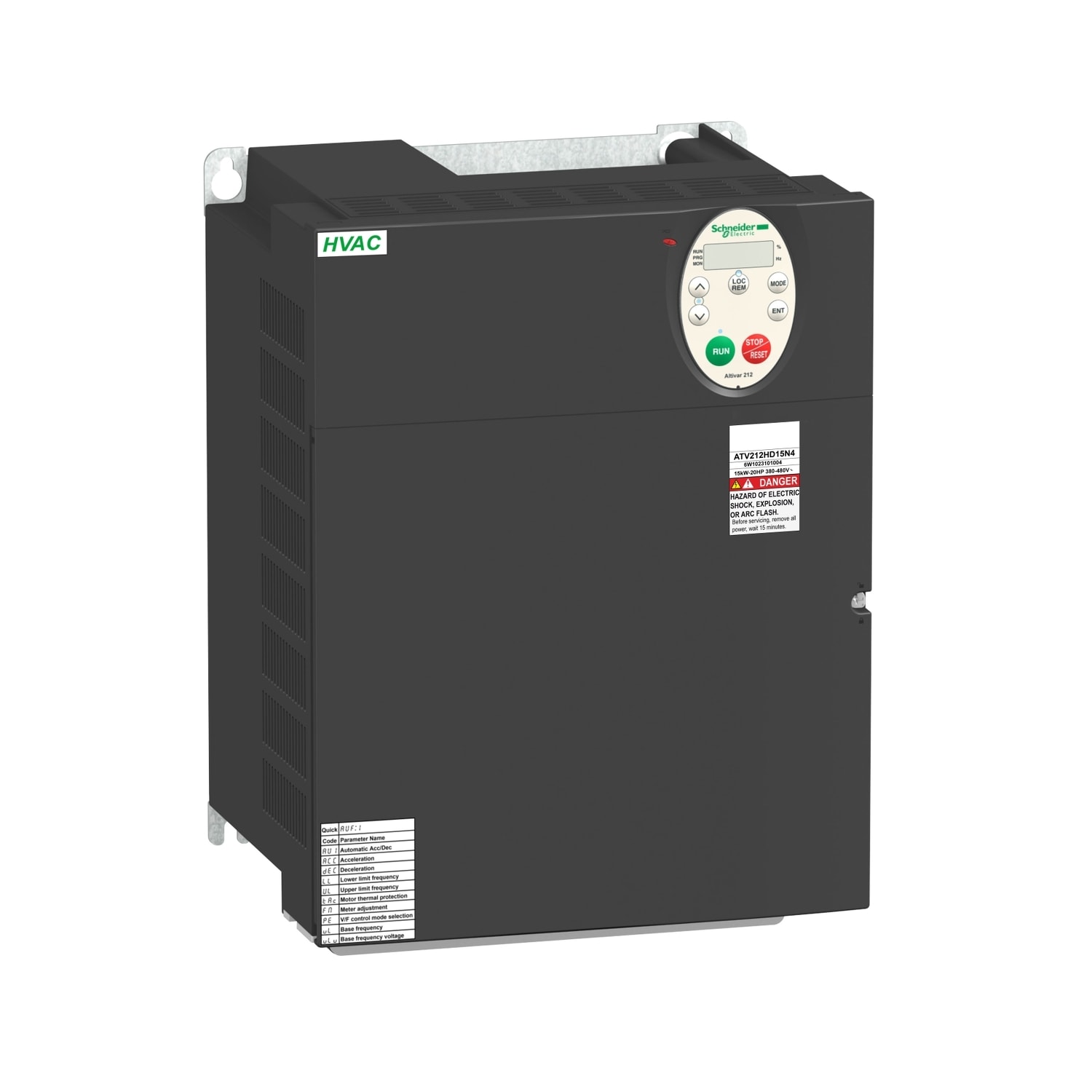 SCHNEIDER ELECTRIC - Variatore di velocità ATV212 - 15 kW - 20 HP - 480 V - trifase - EMC - IP21