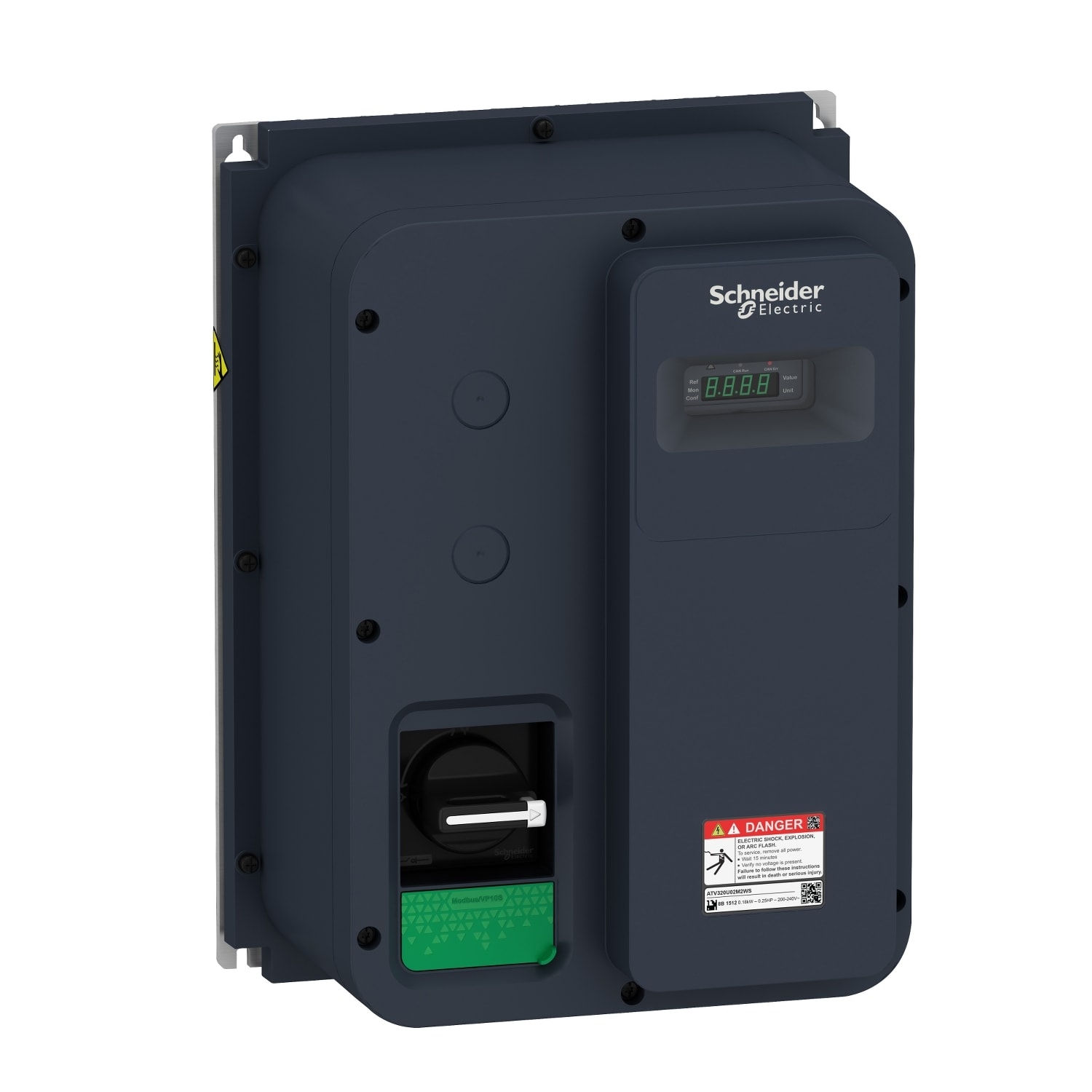 SCHNEIDER ELECTRIC - Variatore di velocità Altivar Machine ATV320 IP65 - 0,75KW - 240V - monofase con sezionatore