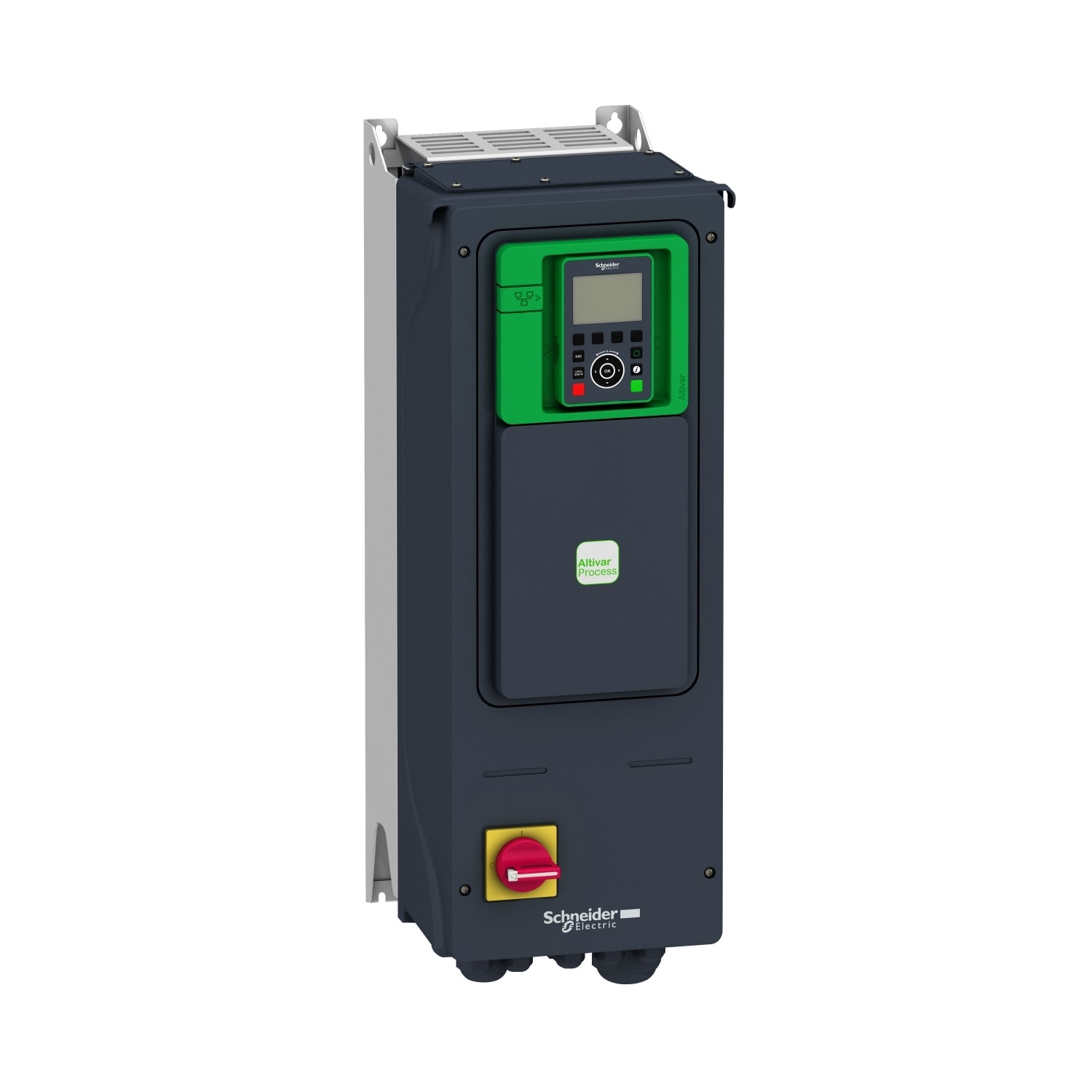 SCHNEIDER ELECTRIC - Variatore di velocità, Altivar Process ATV900, ATV950, 0,75kW, da 400 a 480V, con unità frenatura, interruttore, IP55