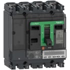 SCHNEIDER ELECTRIC - Interruttore, ComPacT NSX100R, 200kA/415VAC, 4 poli, Sganciatore MicroLogic 5.2E 100A