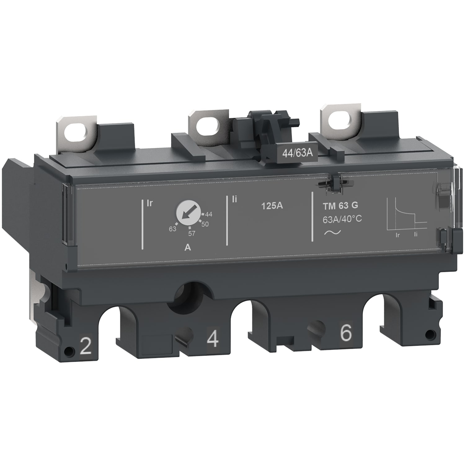 SCHNEIDER ELECTRIC - Sganciatore TM200G DC, ComPacT NSX250 DC, 3 poli, protezioni magnetotermiche, protezione generatore, valore nominale 200A